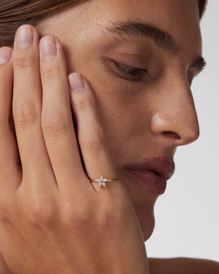 0.45 TCW Marquise CVD Diamond Minimalist Ring