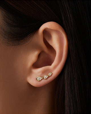 0.70 TCW Pear Corridor Stud Earrings