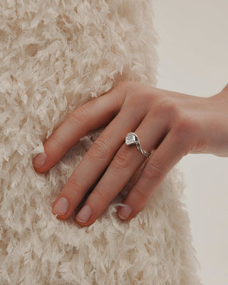 1.01 CT Emerald CVD Diamond Unique Engagement Ring