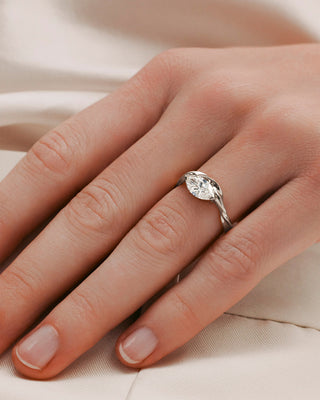 1.03 CT Marquise CVD Diamond Unique Style Engagement Ring
