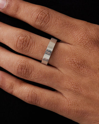 Plain Half-Channel Man's Wedding Band