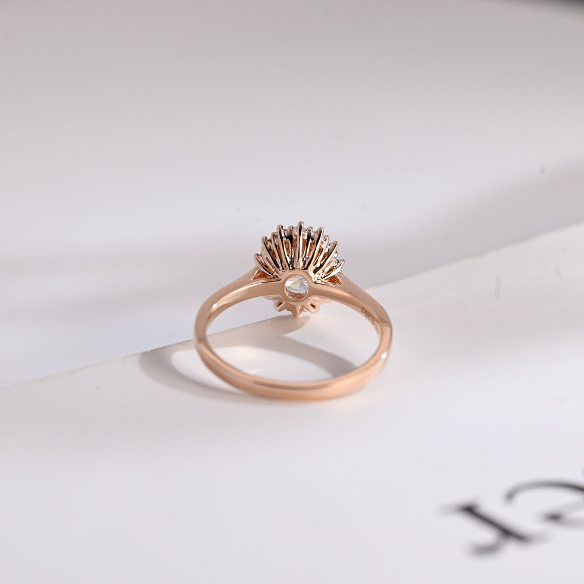 Oval Cut Diamond Radiance Halo Engagement Ring