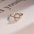 Oval Cut Diamond Radiance Halo Engagement Ring