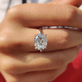 Oval Diamond East West Classic Engagement Ring
