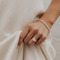 Oval Diamond East West Wide Band Engagement Ring