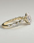 Oval Diamond Elegance Pavé Engagement Ring