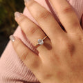 Oval Diamond Elegant Solitaire Engagement Ring