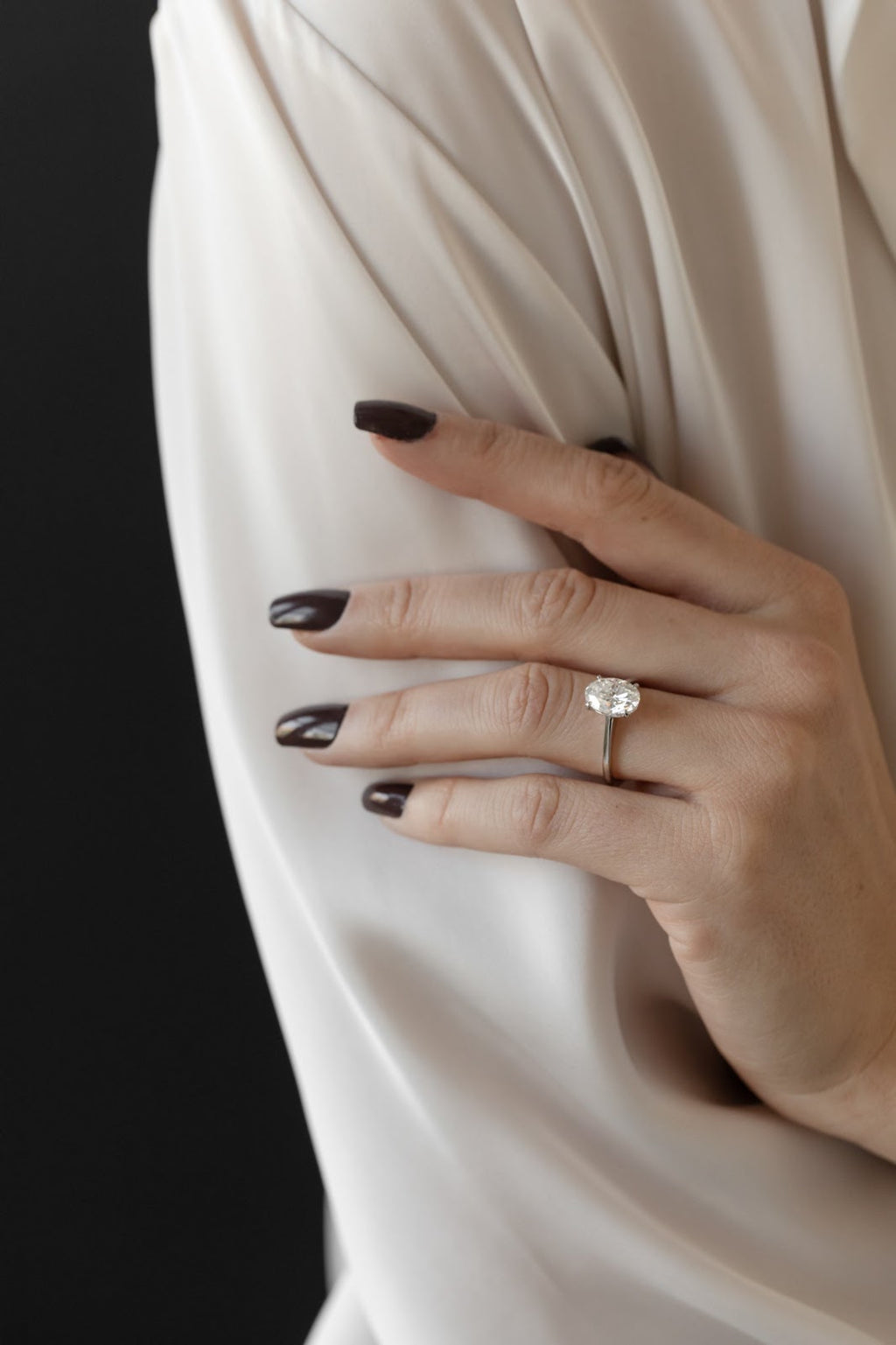 Oval Diamond Finesse Solitaire Engagement Ring