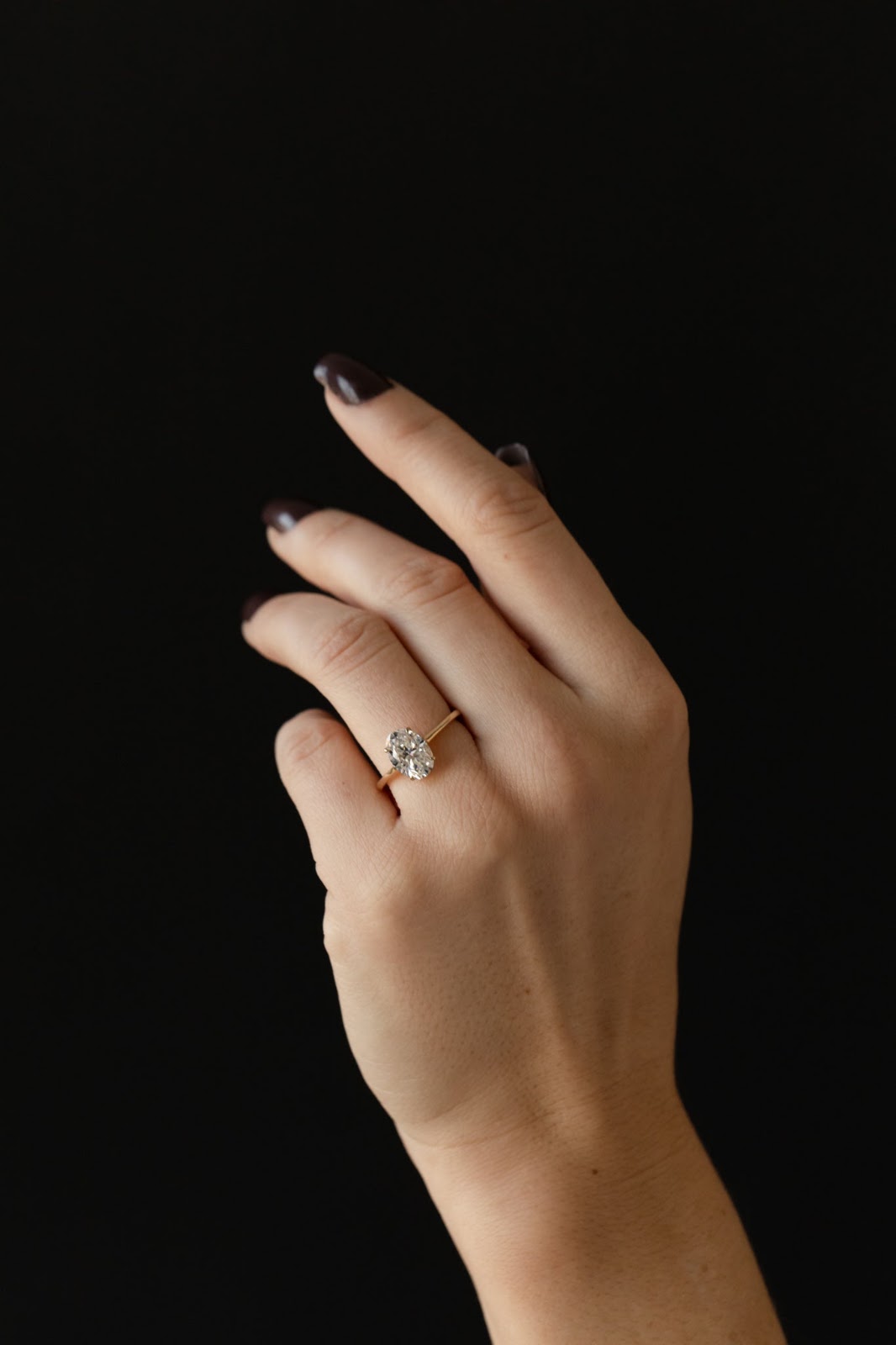 Oval Diamond Finesse Solitaire Engagement Ring