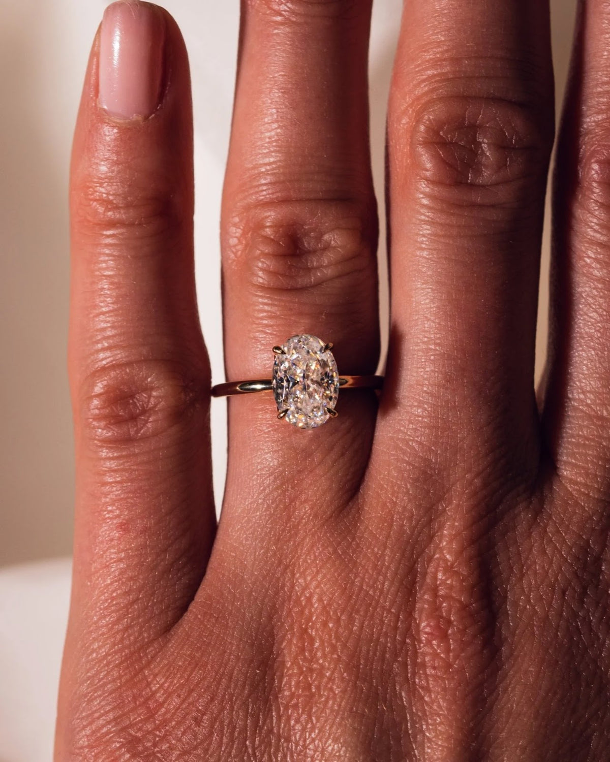 Oval Diamond Heirloom Petal Gallery Solitaire Engagement Ring