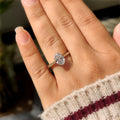 Oval Diamond Illuminated Milgrain Solitaire Engagement Ring