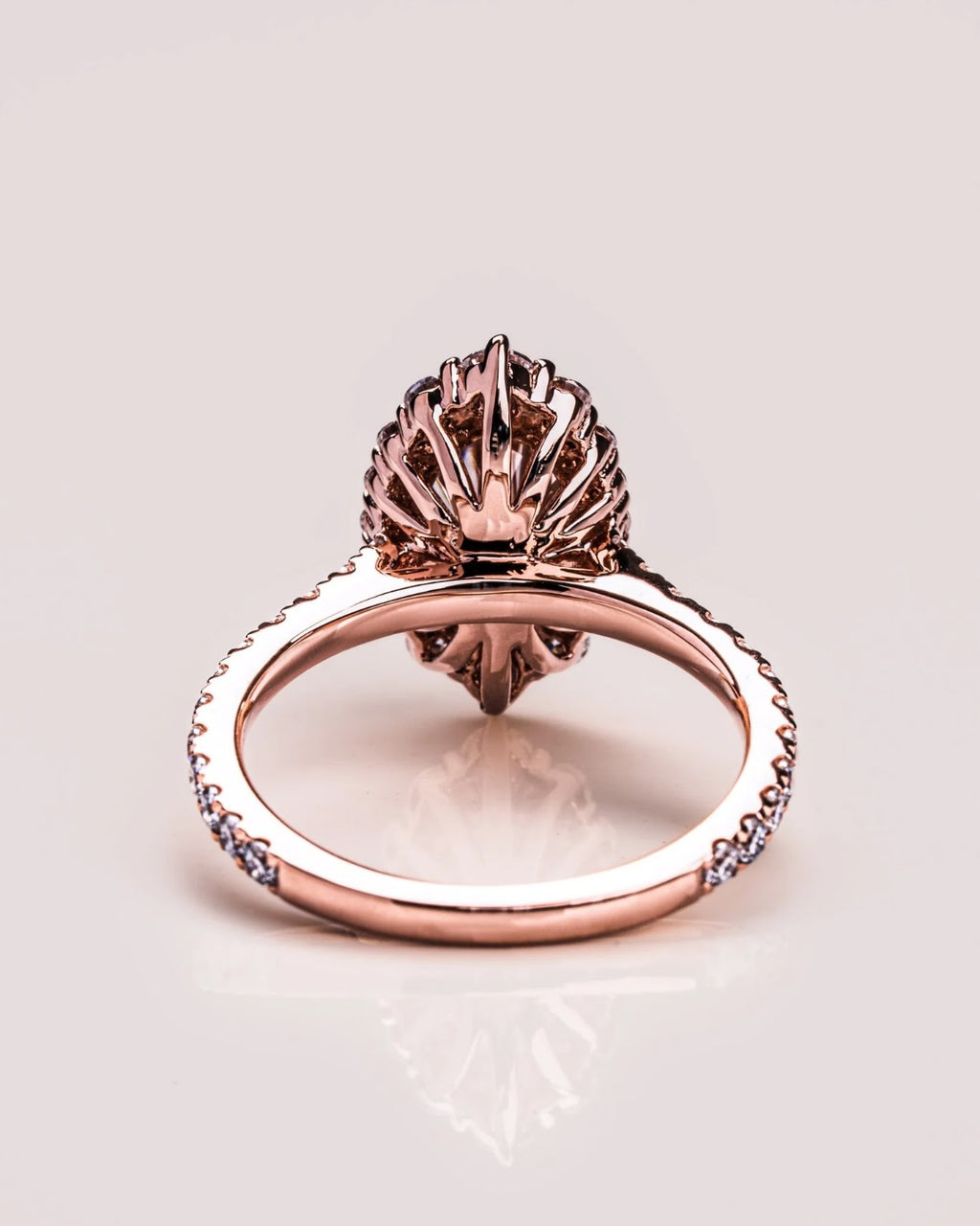 Oval Diamond Regal Halo Pavé Engagement Ring
