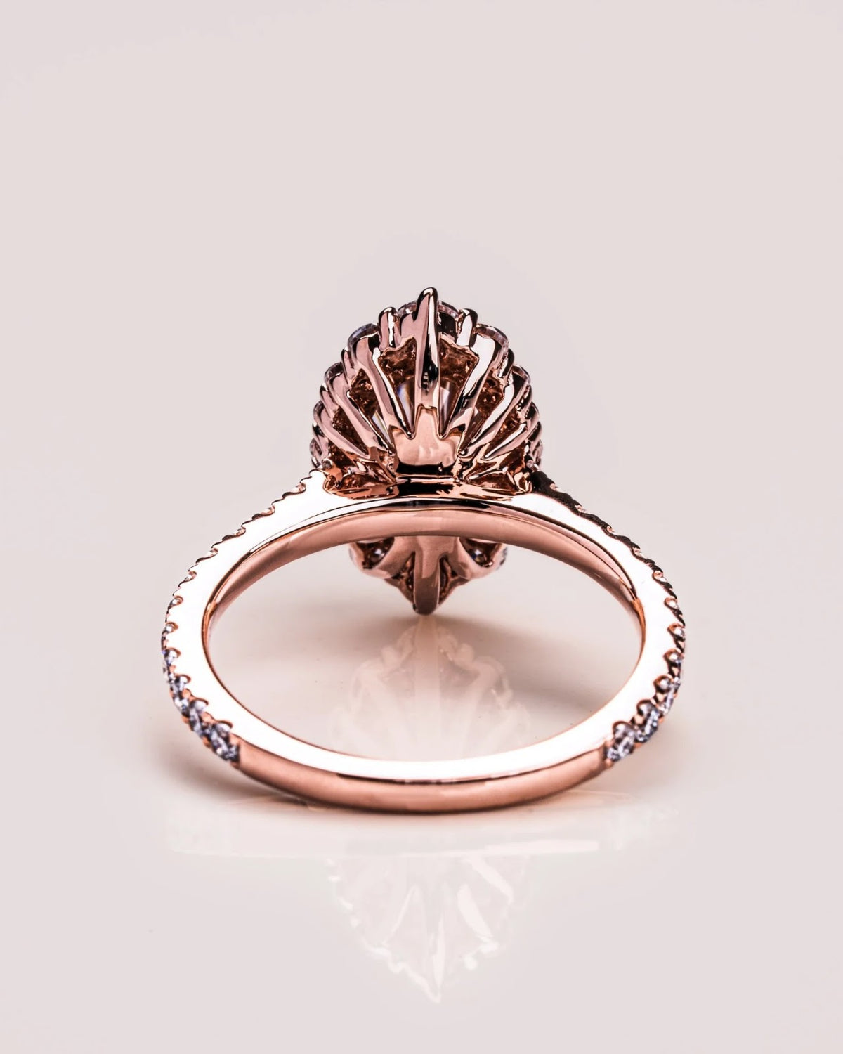 Oval Diamond Regal Halo Pavé Engagement Ring