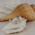 Oval Diamond Tapered Bezel Engagement Ring