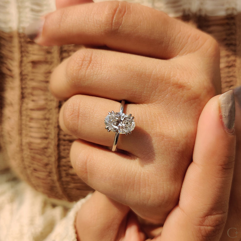 Oval Diamond Timeless Solitaire Engagement Ring