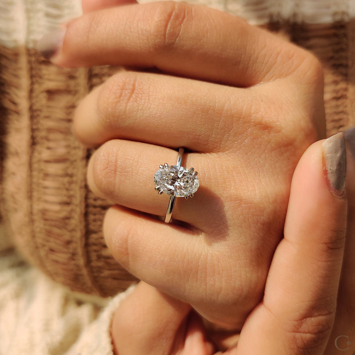 Oval Diamond Timeless Solitaire Engagement Ring