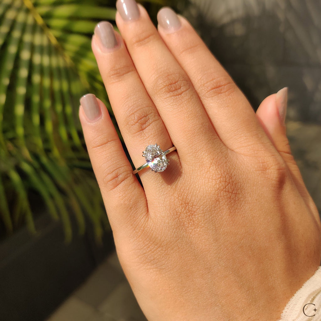 Oval Diamond Timeless Solitaire Engagement Ring