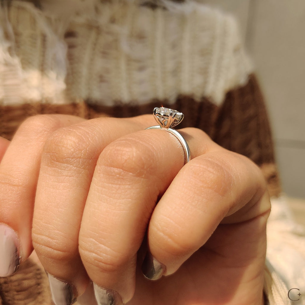 Oval Diamond Timeless Solitaire Engagement Ring