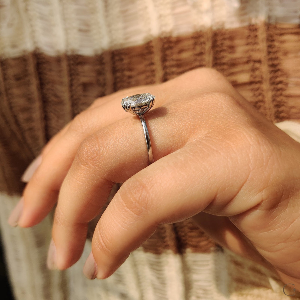 Oval Diamond Timeless Solitaire Engagement Ring