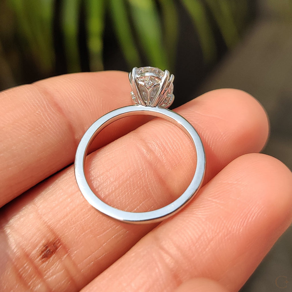 Oval Diamond Timeless Solitaire Engagement Ring