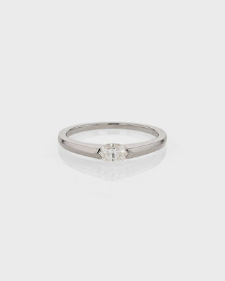 0.30 TCW Marquise CVD Diamond Minimalist Ring