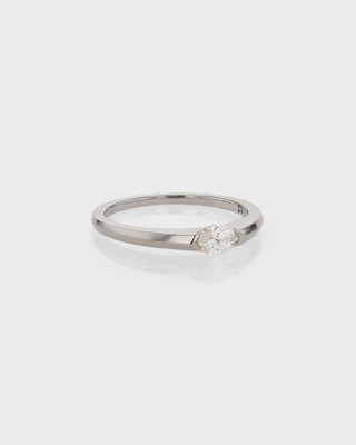 0.30 TCW Marquise CVD Diamond Minimalist Ring