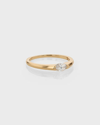 0.30 TCW Marquise CVD Diamond Minimalist Ring