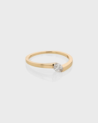 0.30 TCW Oval CVD Diamond Minimalist Ring