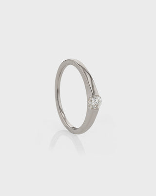 0.30 TCW Round CVD Diamond Minimalist Ring