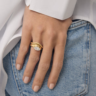 Plain Classic Twisted Wedding Band