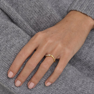 0.35 TCW Round Lab Grown Diamond Eternity Wedding Band