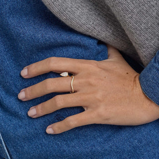 0.75-2.50 CT Pear Shaped Lab Grown Diamond Unique Engagement Ring