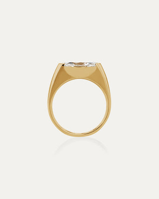 1.0 CT Marquise CVD Diamond Unique Style Engagement Ring