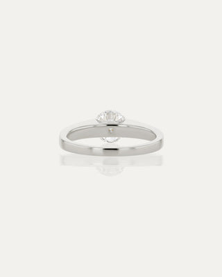 1.0 CT Round CVD Diamond Unique Style Engagement Ring