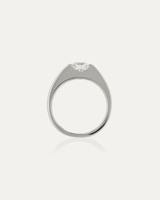 1.0 CT Round CVD Diamond Unique Style Engagement Ring