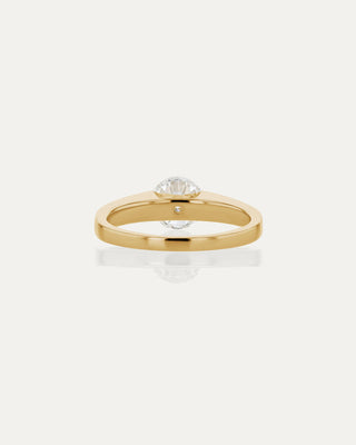 1.0 CT Round CVD Diamond Unique Style Engagement Ring