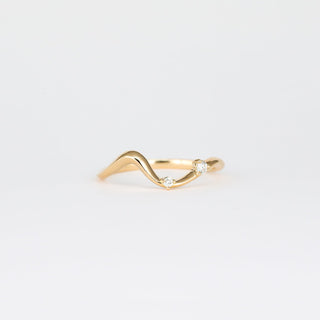 0.07 TCW Round Lab Grown Diamond Unique Wedding Band