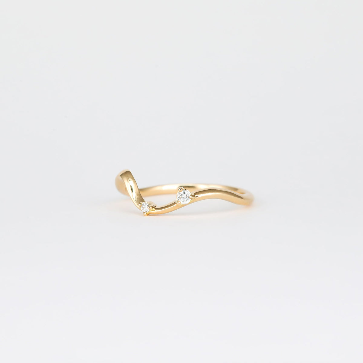 0.07 TCW Round Lab Grown Diamond Unique Wedding Band