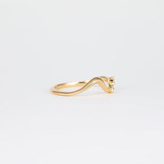 0.07 TCW Round Lab Grown Diamond Unique Wedding Band