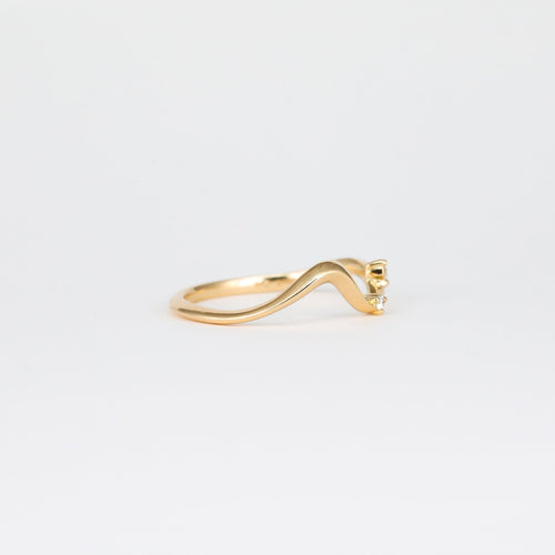 0.07 TCW Round Lab Grown Diamond Unique Wedding Band