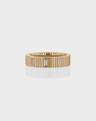 0.80 CT Baguette Cut Wedding Band For Men