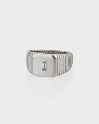 0.80 CT Baguette Cut Wedding Band For Men