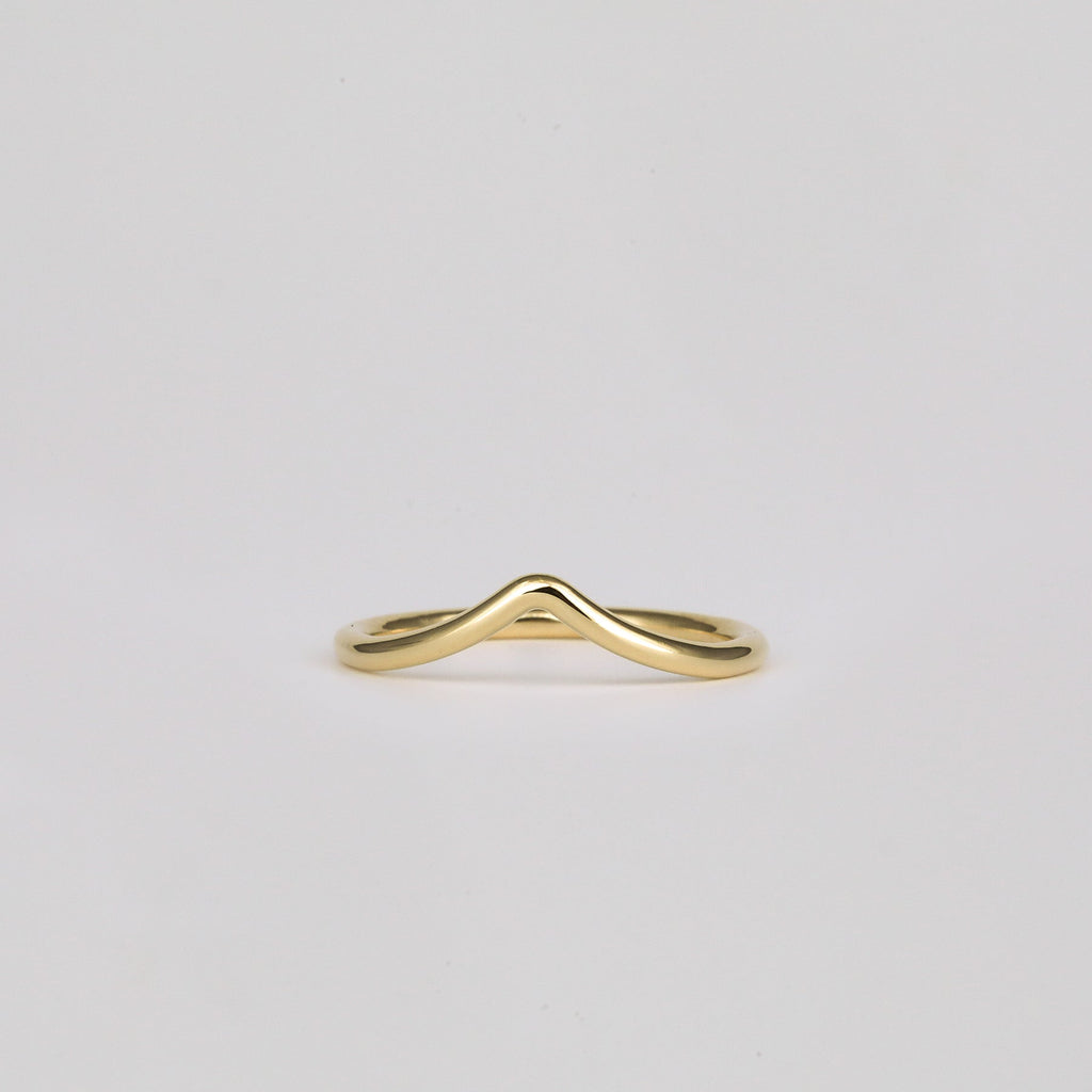 Plain Curved Wedding Band