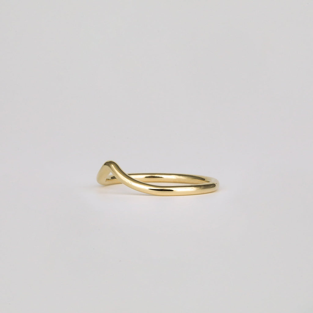 Plain Curved Wedding Band