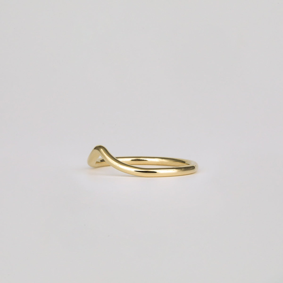 Plain Curved Wedding Band