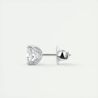 1.0 CT Round Solitaire G/VS Lab Grown Diamond Earrings - violetjewels